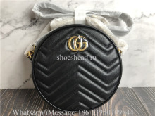 Original Gucci GG Marmont Mini Round Shoulder Bag