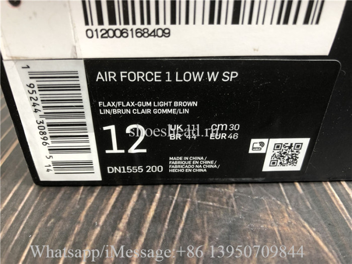 Supreme x Nike Air Force 1 Low Wheat