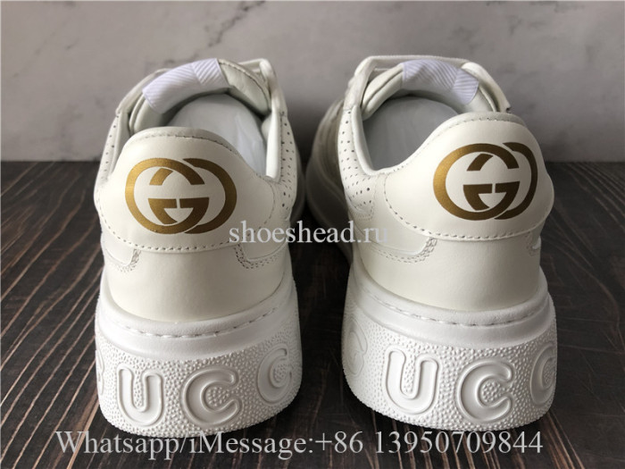 Super Quality Gucci GG Embossed Sneaker White Leather