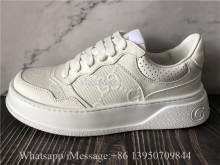 Super Quality Gucci GG Embossed Sneaker White Leather