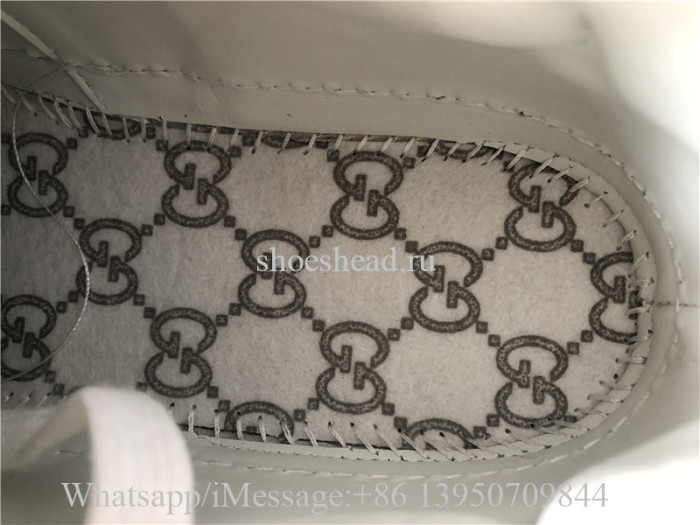 Super Quality Gucci GG Embossed Sneaker White Leather