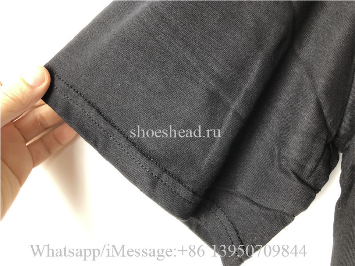 Palm Angels Black Tee Shirt With Green Logo