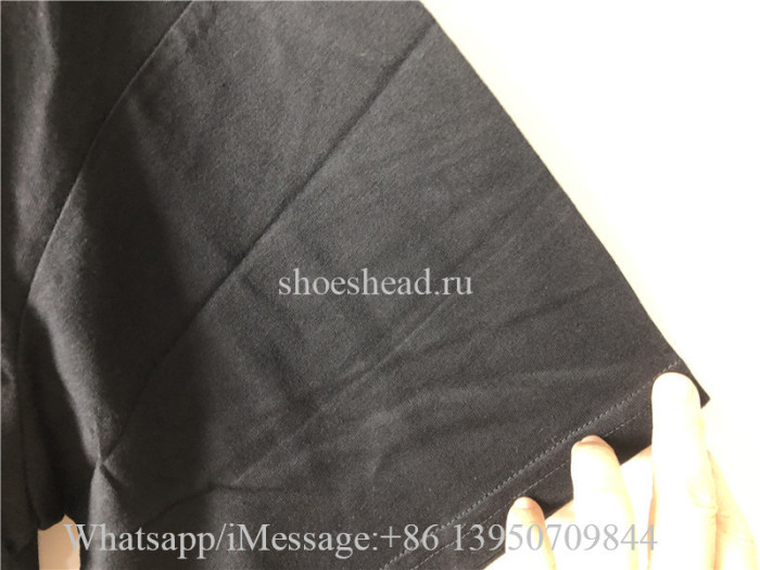 Palm Angels Black Tee Shirt With Green Logo