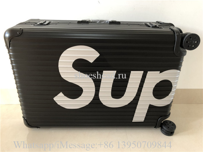 Louis Vuitton x Supreme Rolling Vali In Black 30 Inch Luggage