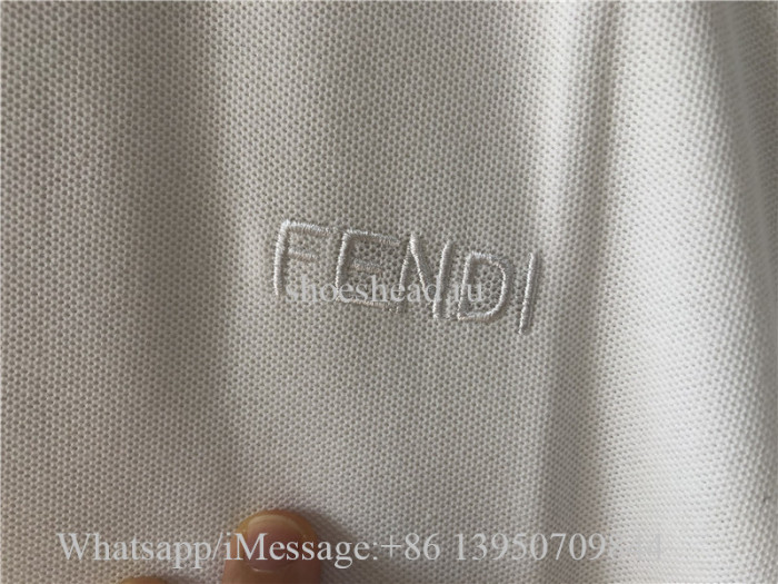 Fendi White Polo Tshirt