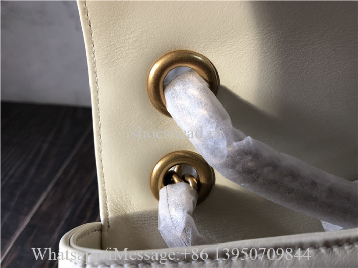 Original Gucci GG Marmont Small Matelasse Shoulder Bag White
