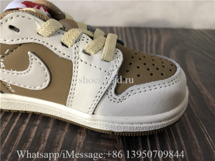 Kid Baby Air Jordan 1 Low Travis Scott Mocha