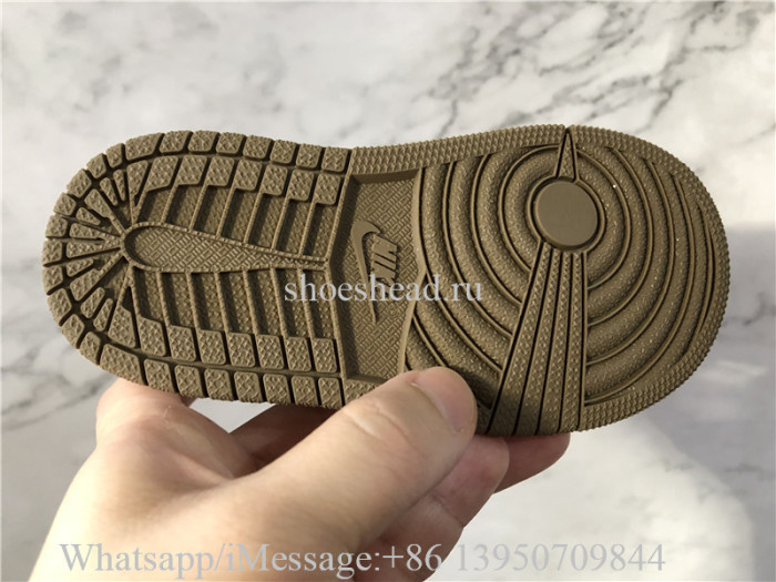 Kid Baby Air Jordan 1 Low Travis Scott Mocha