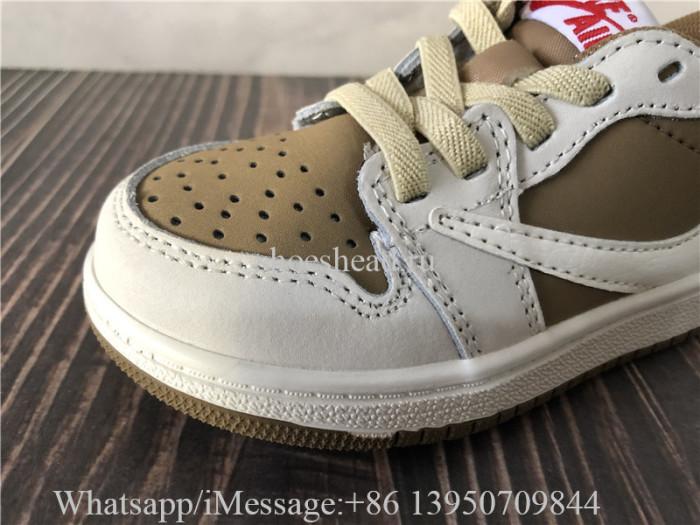 Kid Baby Air Jordan 1 Low Travis Scott Mocha