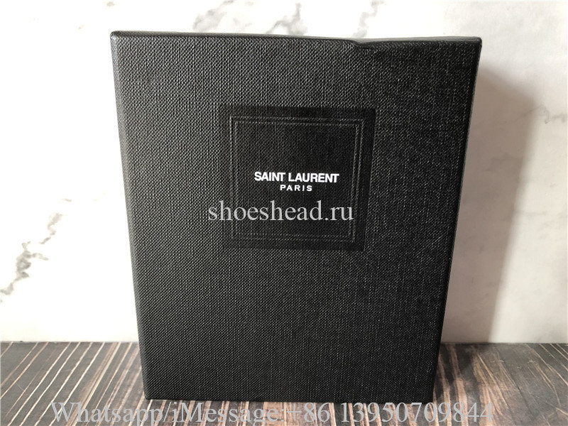 Original Saint Laurent YSL Monogram Quilted Textured-Leather Wallet