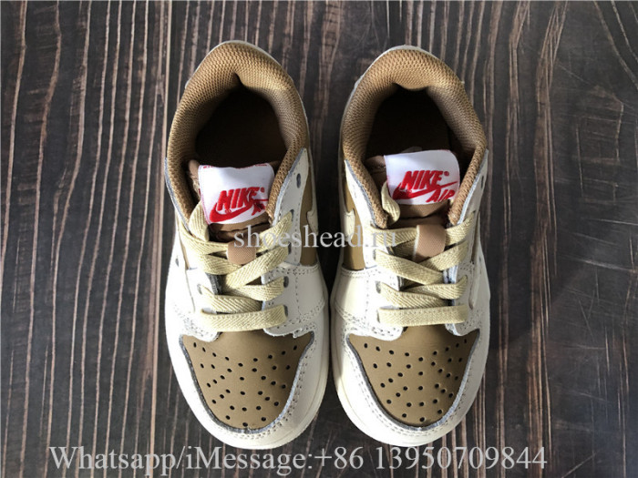 Kid Baby Air Jordan 1 Low Travis Scott Mocha