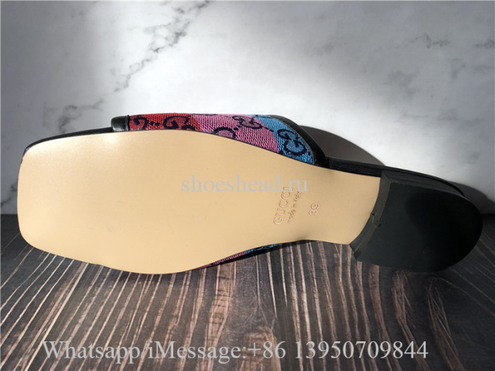 Gucci Slide With Double G Multicolor