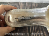 Louis Vuitton Monogram Sandals Slide Silver