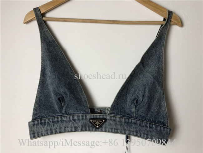 Prada Blue Denim Bikini