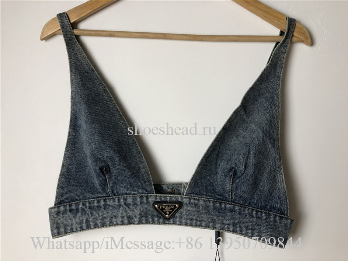 Prada Blue Denim Bikini