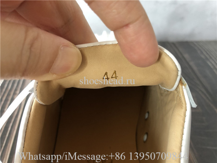 Christian Louboutin Spike Flat Low Top Sneaker White