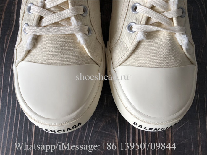 Balenciaga Paris Canvas Low Top Sneaker Cream