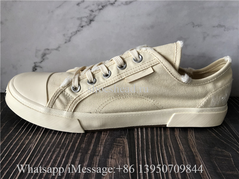 Balenciaga Paris Canvas Low Top Sneaker Cream