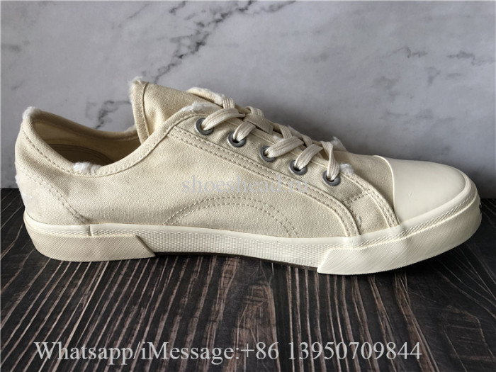 Balenciaga Paris Canvas Low Top Sneaker Cream