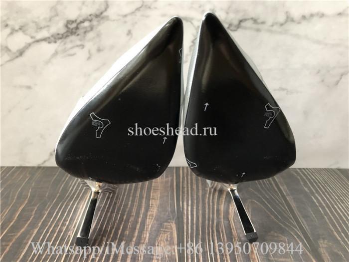 Prada Silver High Heels Sandals