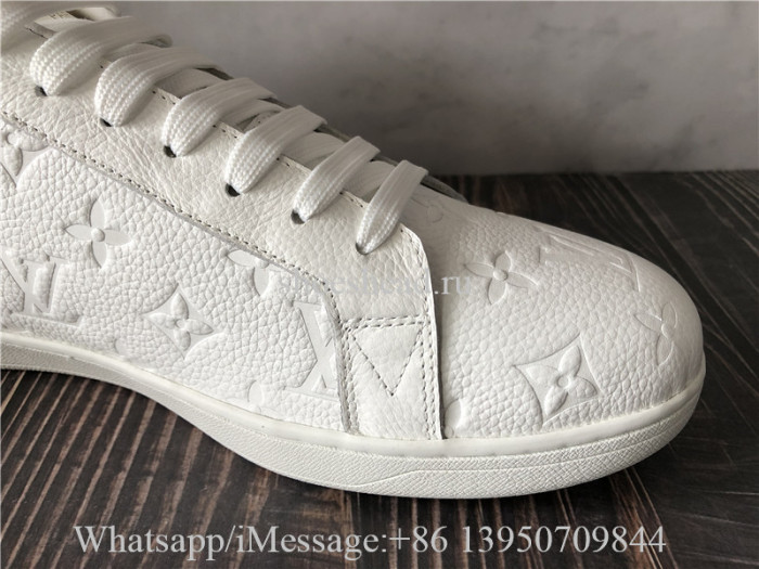 Louis Vuitton White Leather Low Top Sneaker