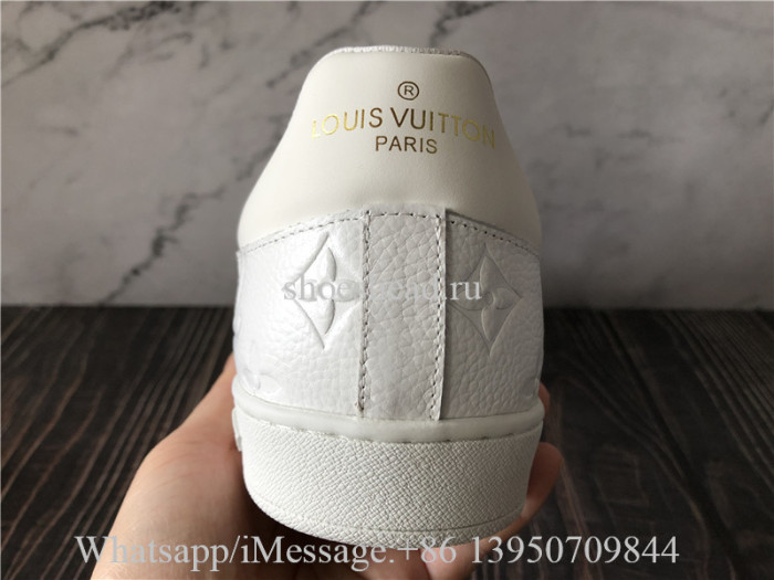 Louis Vuitton White Leather Low Top Sneaker