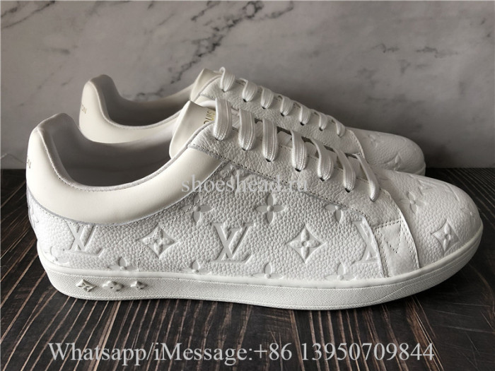 Louis Vuitton White Leather Low Top Sneaker