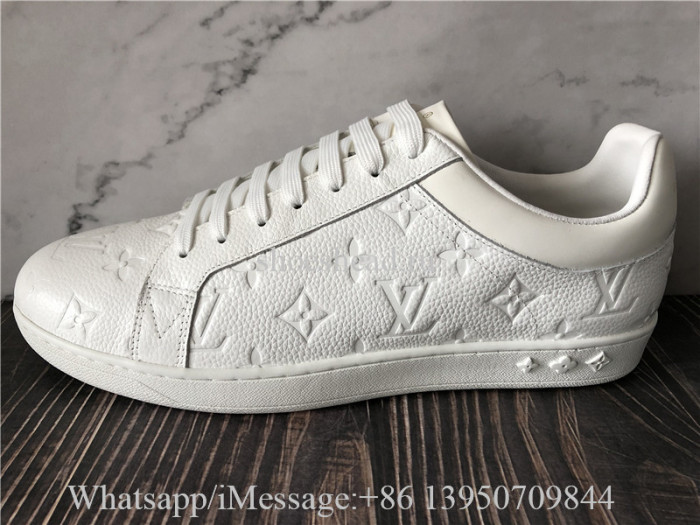 Louis Vuitton White Leather Low Top Sneaker