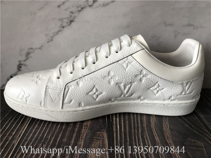 Louis Vuitton White Leather Low Top Sneaker