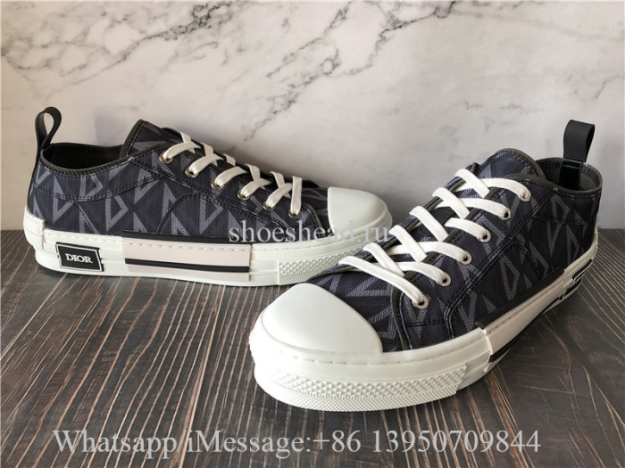 Dior B23 Low Top Sneaker Dior Black CD Diamond Canvas
