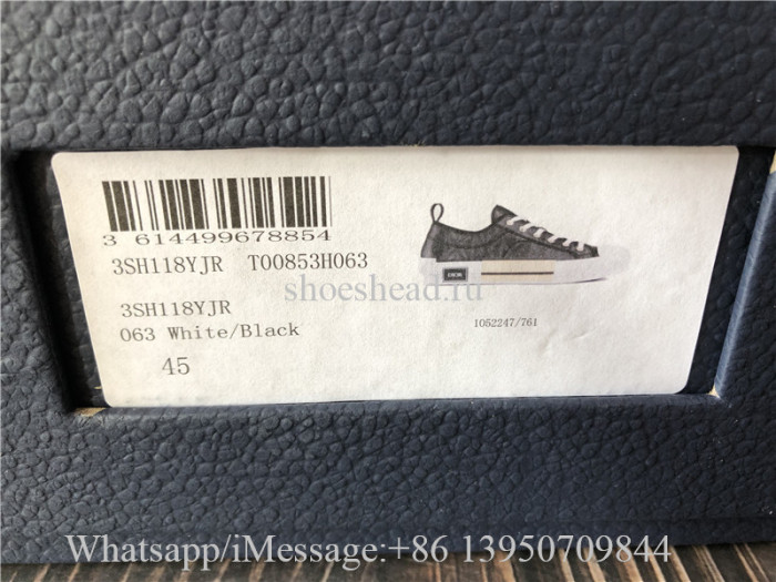 Dior B23 Low Top Sneaker Dior Black CD Diamond Canvas