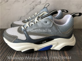 Super Quality Christian Dior B22 Sneaker Grey Calfskin Technical Knit Blue