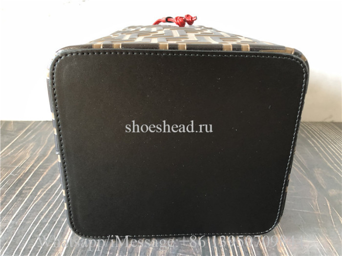 Original Fendi Mon Tresor Multicolor Leather Bag Brown