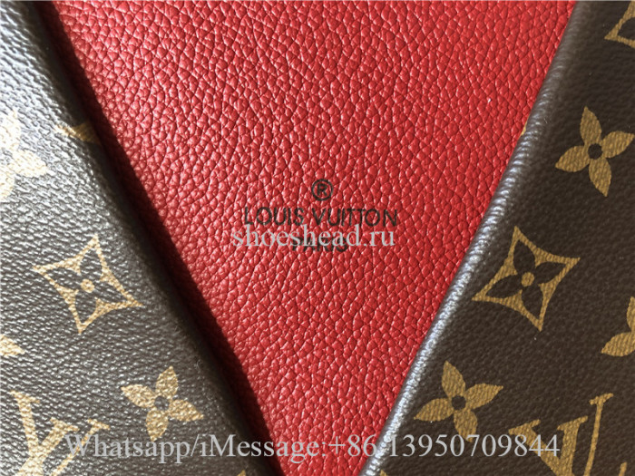 Original Louis Vuitton V Tote Monogram Canvas And Leather BB Bag