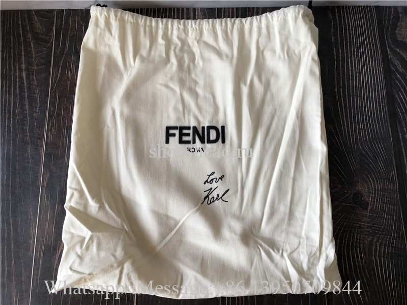 Original Fendi Mon Tresor Multicolor Leather Bag Brown