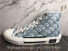 Dior Blue Pixel B23 Oblique High Top Sneaker