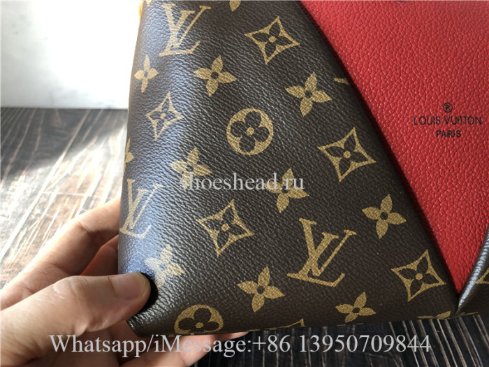 Original Louis Vuitton V Tote Monogram Canvas And Leather BB Bag