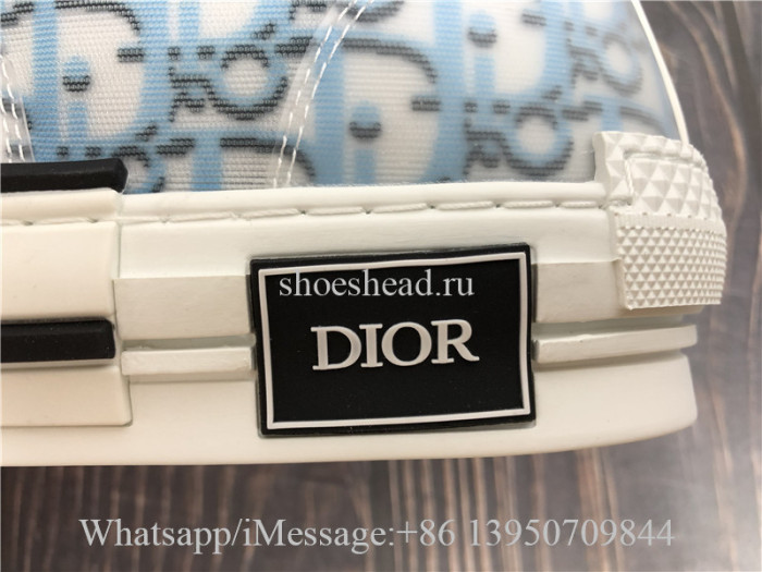 Dior Blue Pixel B23 Oblique High Top Sneaker