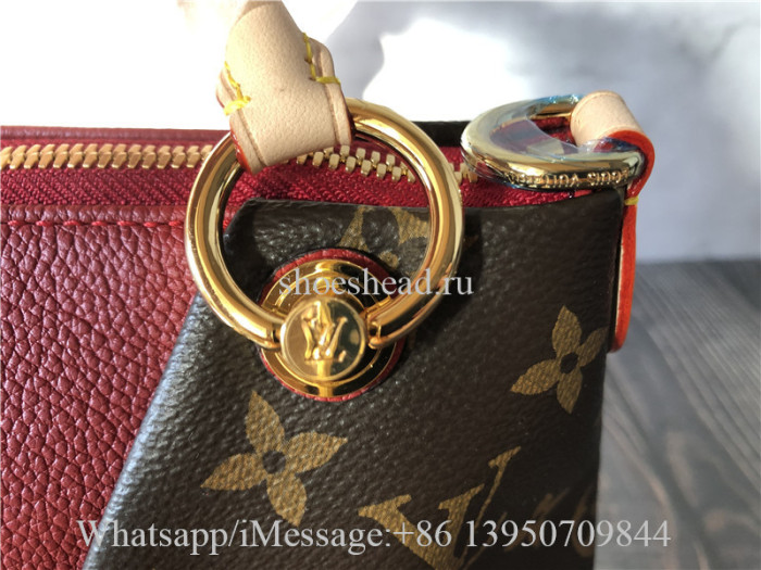 Original Louis Vuitton V Tote Monogram Canvas And Leather BB Bag