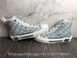 Dior Blue Pixel B23 Oblique High Top Sneaker