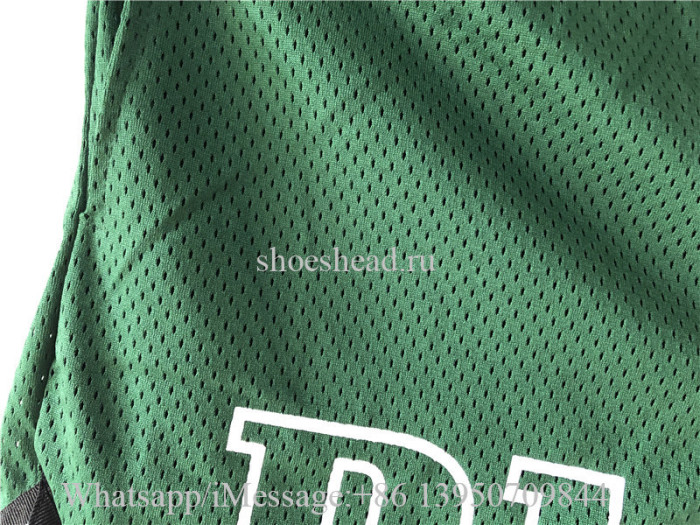 Rhude Straight-Leg Logo-Print Shell Drawstring Shorts Green