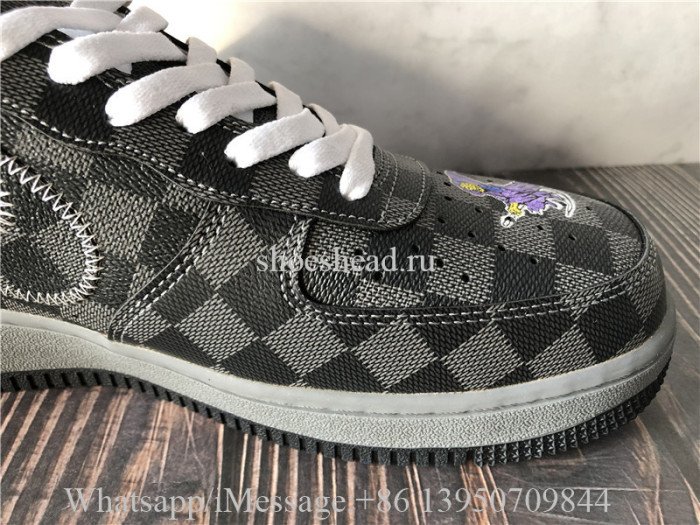 Off White x Nike Air Force 1 Louis Vuitton Grey