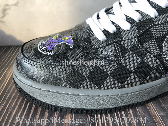 Off White x Nike Air Force 1 Louis Vuitton Grey