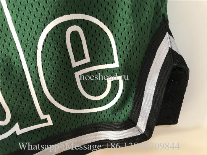 Rhude Straight-Leg Logo-Print Shell Drawstring Shorts Green