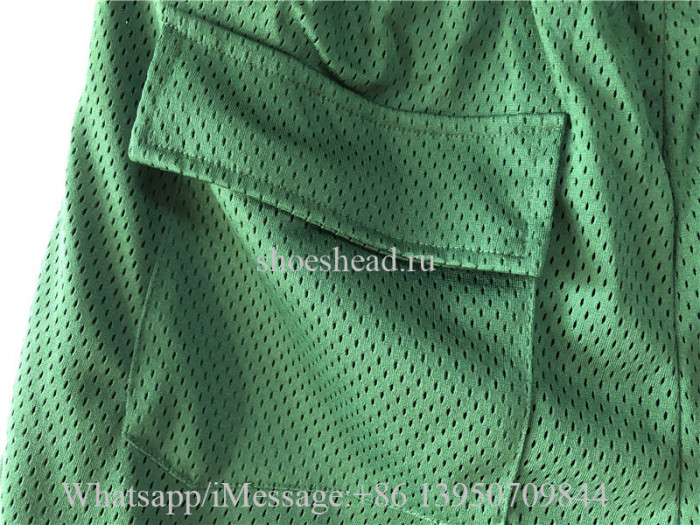 Rhude Straight-Leg Logo-Print Shell Drawstring Shorts Green