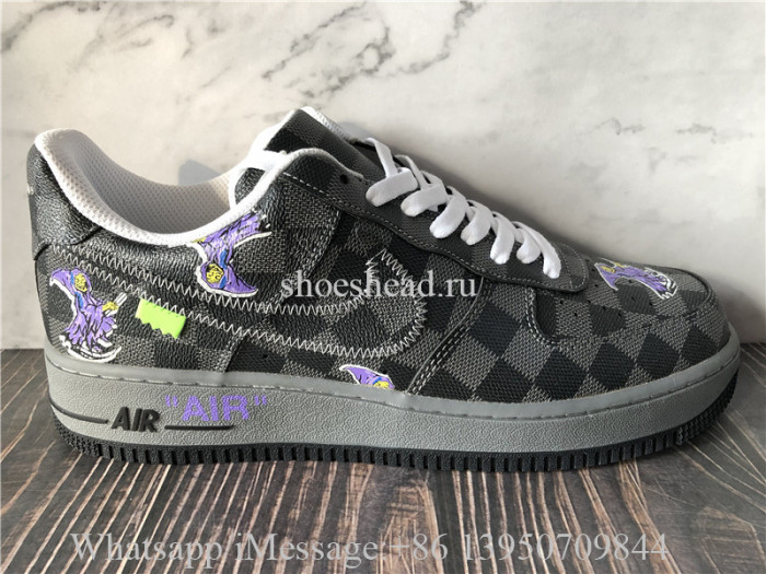Off White x Nike Air Force 1 Louis Vuitton Grey
