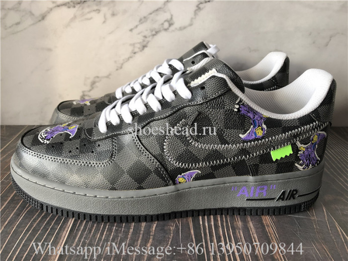 Off White x Nike Air Force 1 Louis Vuitton Grey