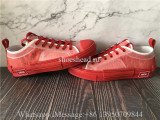 Dior B23 Low Top Sneaker Red Obilque