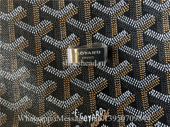Original Goyard Belvedere II Messenger Bag Coated Canvas MM Black