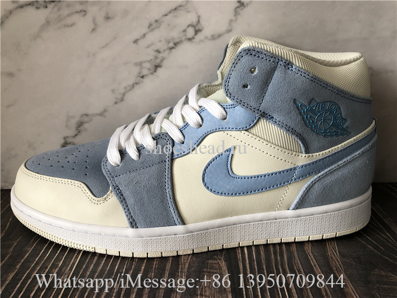 Air Jordan 1 Mid SE Sail Light Blue